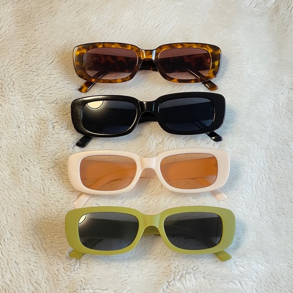 Trendy Rectangular Frame Sunglasses Bundle - Picture 2 of 6